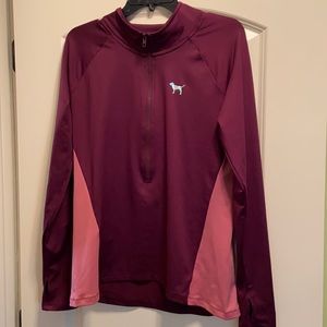 Maroon polyester pullover